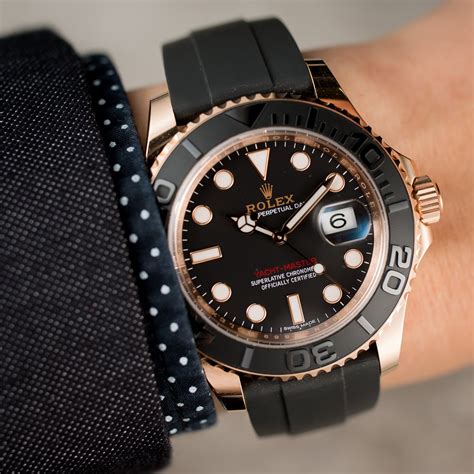 rolex yacht master everose wrist|rolex yacht master 40mm gold.